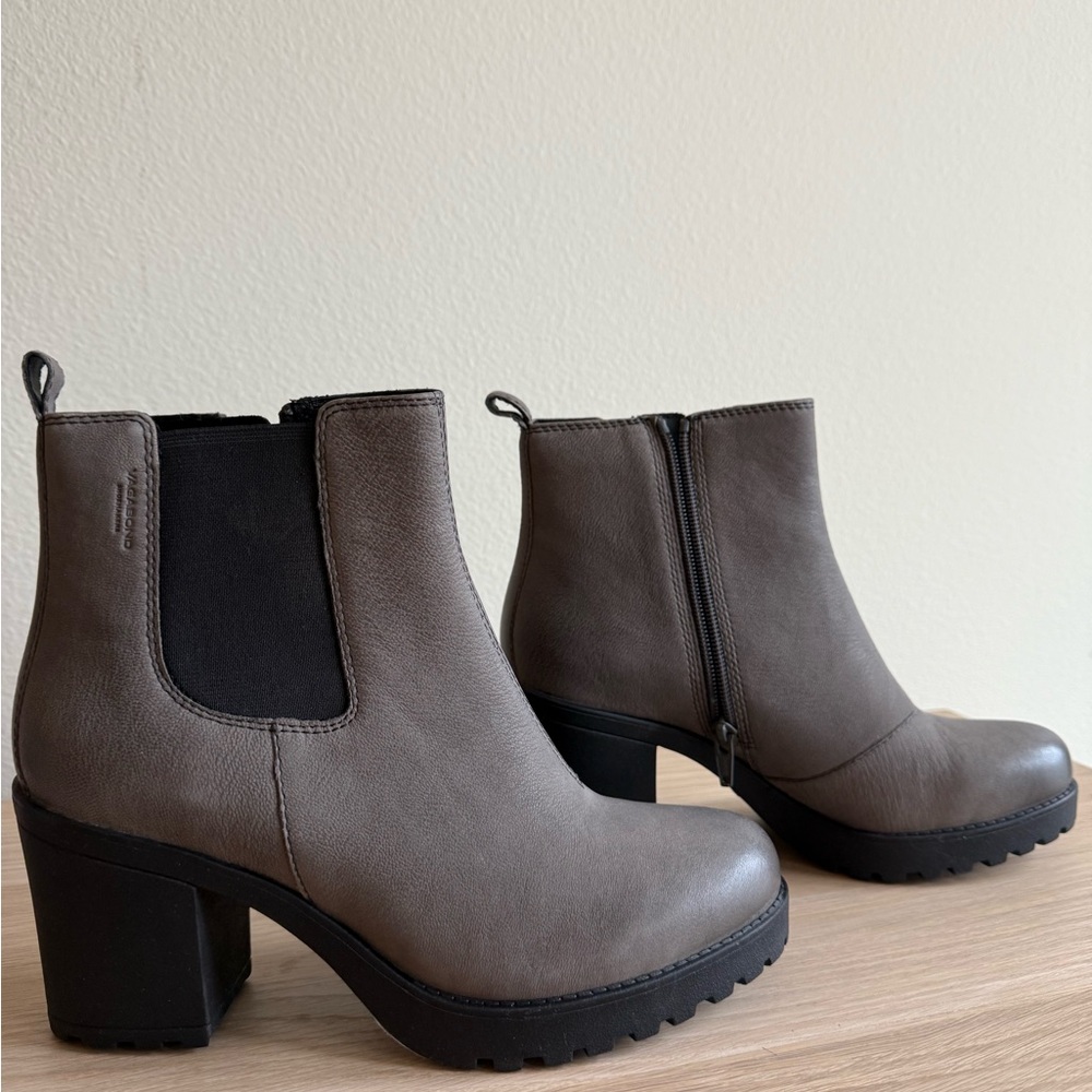 Vagabond Dark Gray Ankle Boots